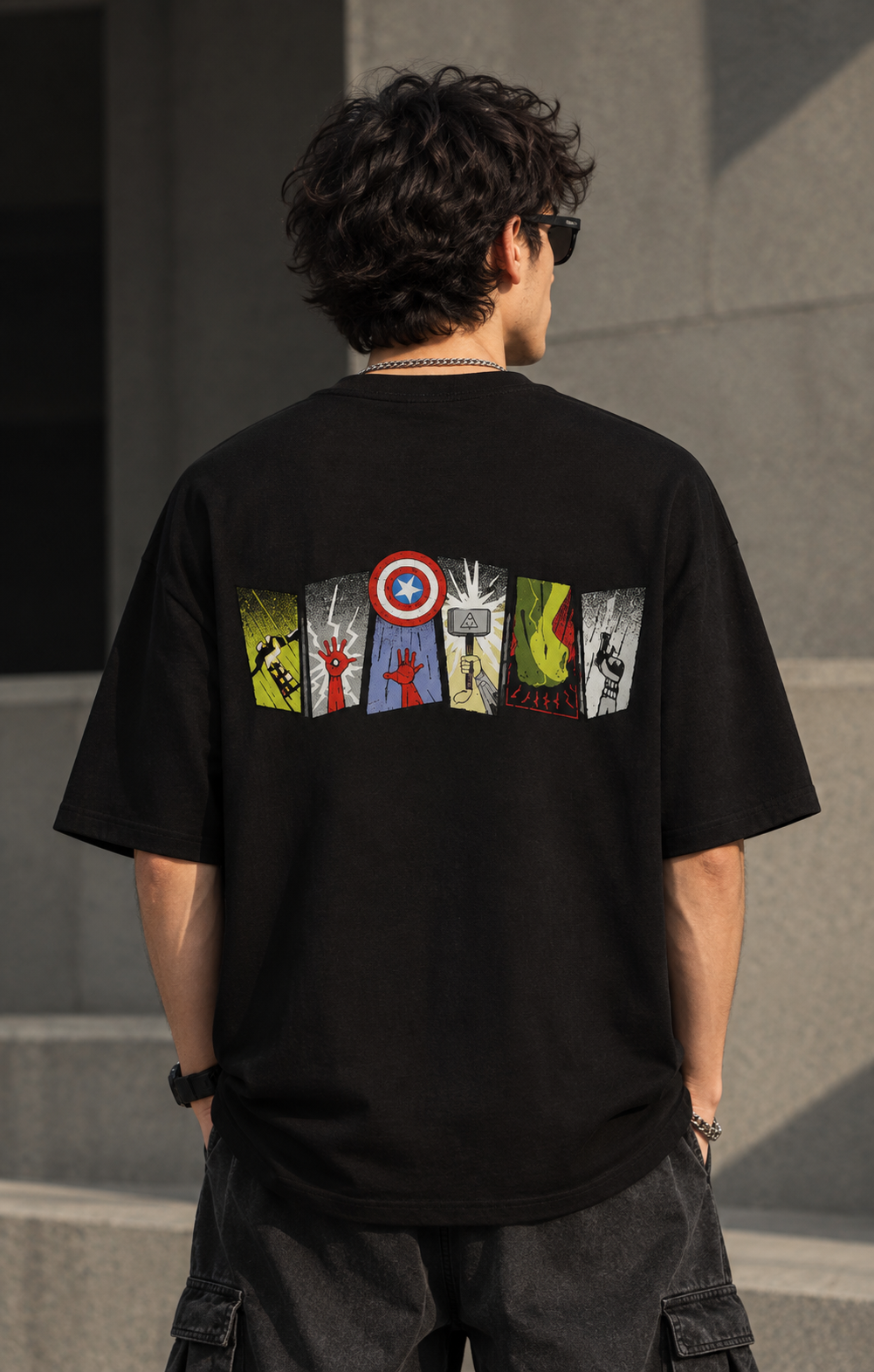 Men's Oversized T-Shirt – Black | 240 GSM
