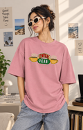 Womens Pink Oversized Tshirt