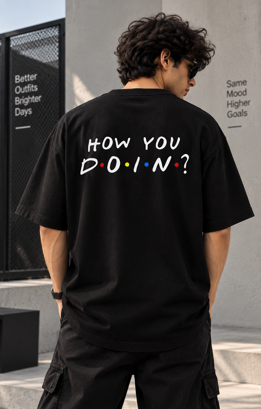 Mens Black Oversized Tshirt