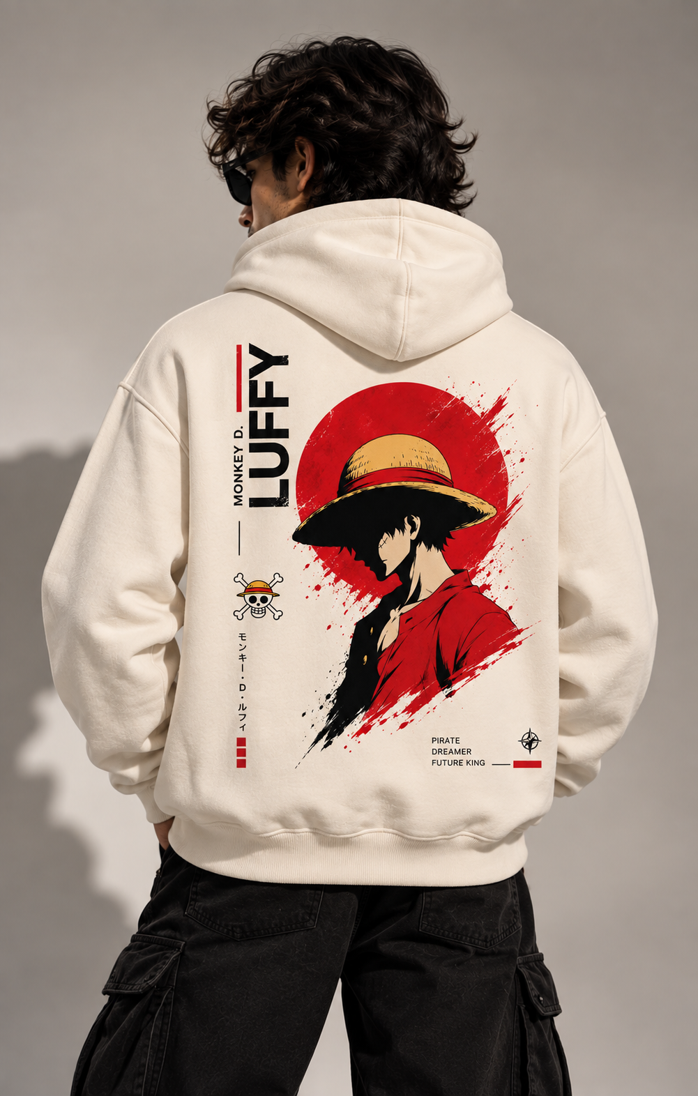 Oversized unisex Luffy Hoddie
