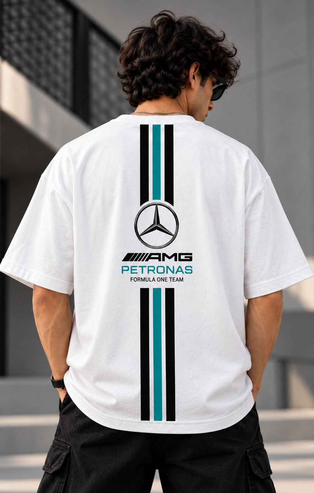 White Oversized Tshirt - F1 Edition
